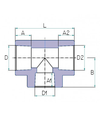 На фото Hi-Therm PP-R double reducing tee